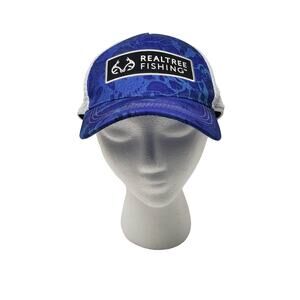 RealTree Fishing Blue Camo Outdoor Cap Size L / XL Hat